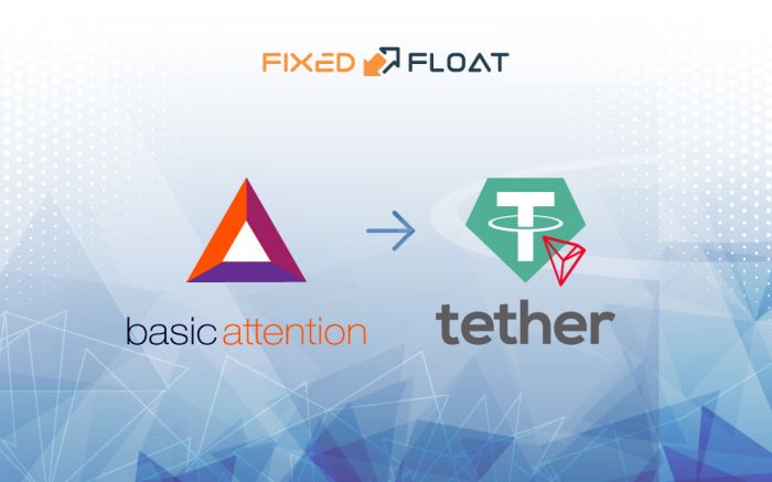 Câmbio Basic Attention para USDT (TRC-20)