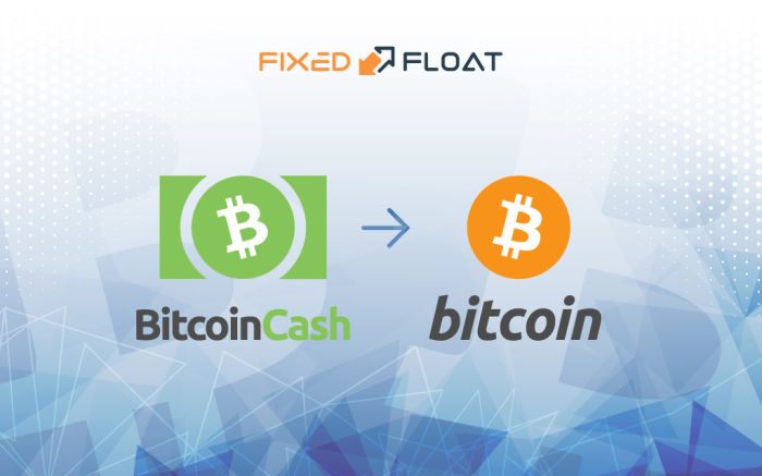 Câmbio Bitcoin Cash por Bitcoin