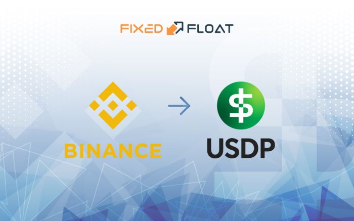 Обмен Binance Coin на USDP