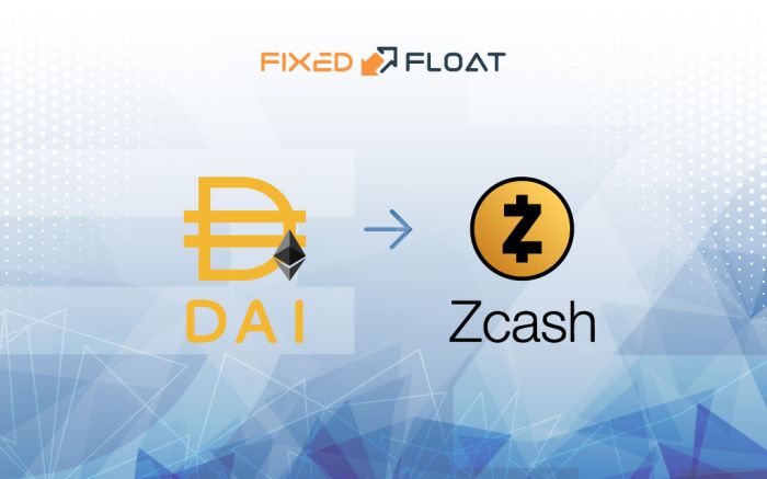 Tauschen Sie DAI (ERC20) gegen Zcash