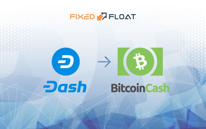 Câmbio Dash para Bitcoin Cash