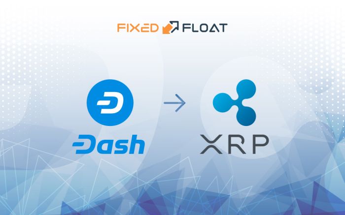 Câmbio Dash para XRP