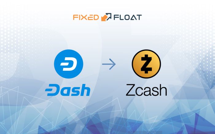 Tauschen Sie Dash gegen Zcash