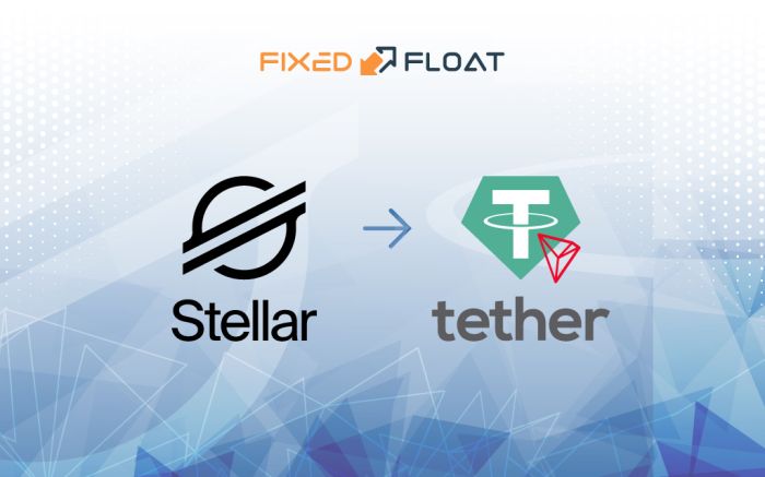 Обмен Stellar Lumens на USDT (TRC-20)