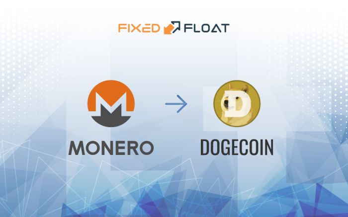 Обмен Monero на Dogecoin