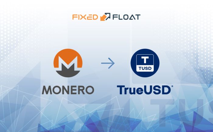 Exchange Monero to TrueUSD