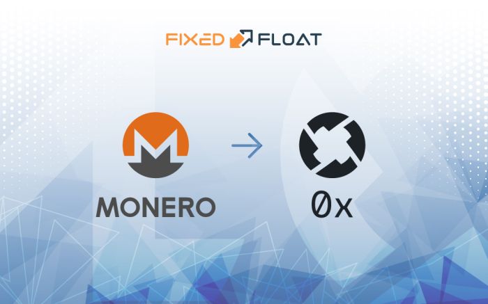 Exchange Monero to 0x